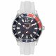 SS CASE NAVY DIAL WHITE SILICON STRAP