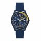BLU CASE, BLU CONYELLOW TOP RING, BLU DIAL, BLU SILICON STRAP.