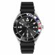 SS CASE, BLACK TOP, BLACK DIAL, BLACK SILICON STRAP.