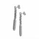 Aretes Largos  Rodio
