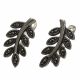 Aretes con Marquesitas Rodio