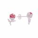 Aretes De Tulipan Esmaltados