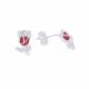 Aretes De Tulipan Esmaltados