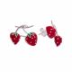 Aretes De Fresa Esmaltados