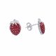 Aretes De Fresa Esmaltados