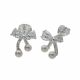 Aretes De Lazo con Perlas