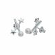 Aretes De Estrella con Perlas