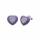 Aretes De Corazon Esmaltados