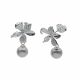 Aretes De Flor con Perlas