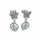 Aretes De Mariposa Con Hoja