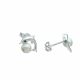 Aretes De Delfin con Perlas