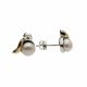Aretes De Oro Plata