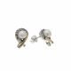Aretes De Oro Plata
