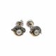 Aretes De Oro Plata