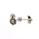 Aretes De Oro Plata