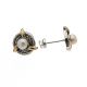 Aretes De Oro Plata