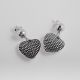 Aretes De Corazón de Electroformatura