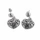 Aretes De Corazón de Electroformatura