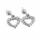 Aretes De Corazón de Electroformatura