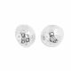 Aretes Media Bola de Electroformatura