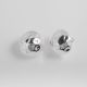 Aretes Media Bola de Electroformatura