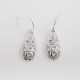 Aretes Ovalados Con Diseño De Corazones de Electroformatura