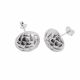 Aretes De Media Bola de Electroformatura
