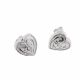 Aretes De Corazón de Electroformatura