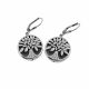 Aretes De Arbol De La Vida de Electroformatura
