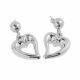 Aretes De Corazón de Electroformatura