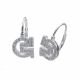 Aretes Cierre Frances Con Piedras