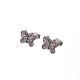 Aretes De Mariposa  Rodio