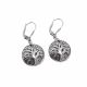 Aretes De Arbol De La Vida de Electroformatura