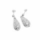 Aretes De Lagrima C Corazon de Electroformatura