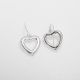 Aretes De Corazón de Electroformatura