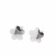 Aretes De Flor Plana Pequeña
