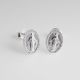Aretes Virgen Milagrosa Plana