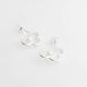 Aretes De Silueta De Flor Con Perla Pequeña con Perlas