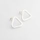Aretes De Silueta De Triangulo Plano