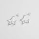 ARETES DE SILUETA DE ESTRELLA ABIERTA C CONPERLA CON PERLAS