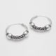 Argollas Detalle Rodio Doble
