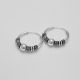 Argollas Diamantadas Rodio
