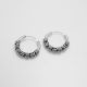 Argollas Diamantadas  Rodio