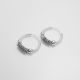 Argollas Diamantadas  Rodio