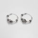 Argollas Diamantadas  Rodio