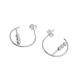 Aretes De Círculos Diamantados