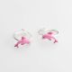 Argollas Delfín Rosado de Niña Esmaltadas