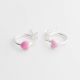 Aretes De Corazón de Niña Esmaltados