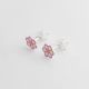 Aretes De Flor de Niña Esmaltados