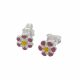 Aretes De Flor de Niña Esmaltados